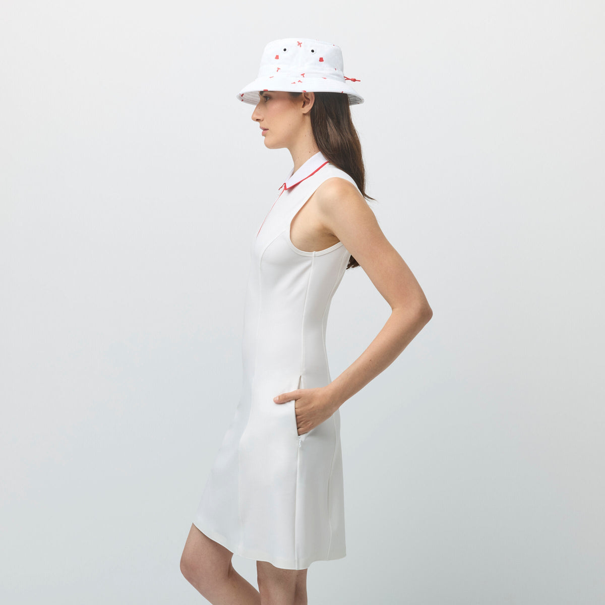 Quarter Zip Polo Dress