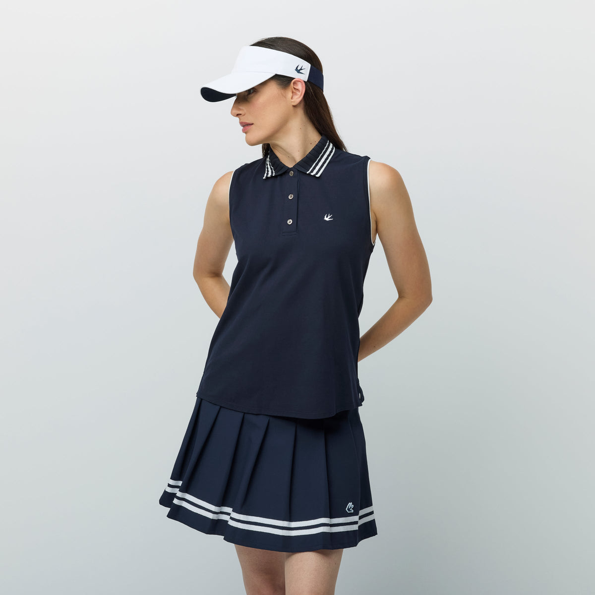 Supima Pique Sleeveless Polo