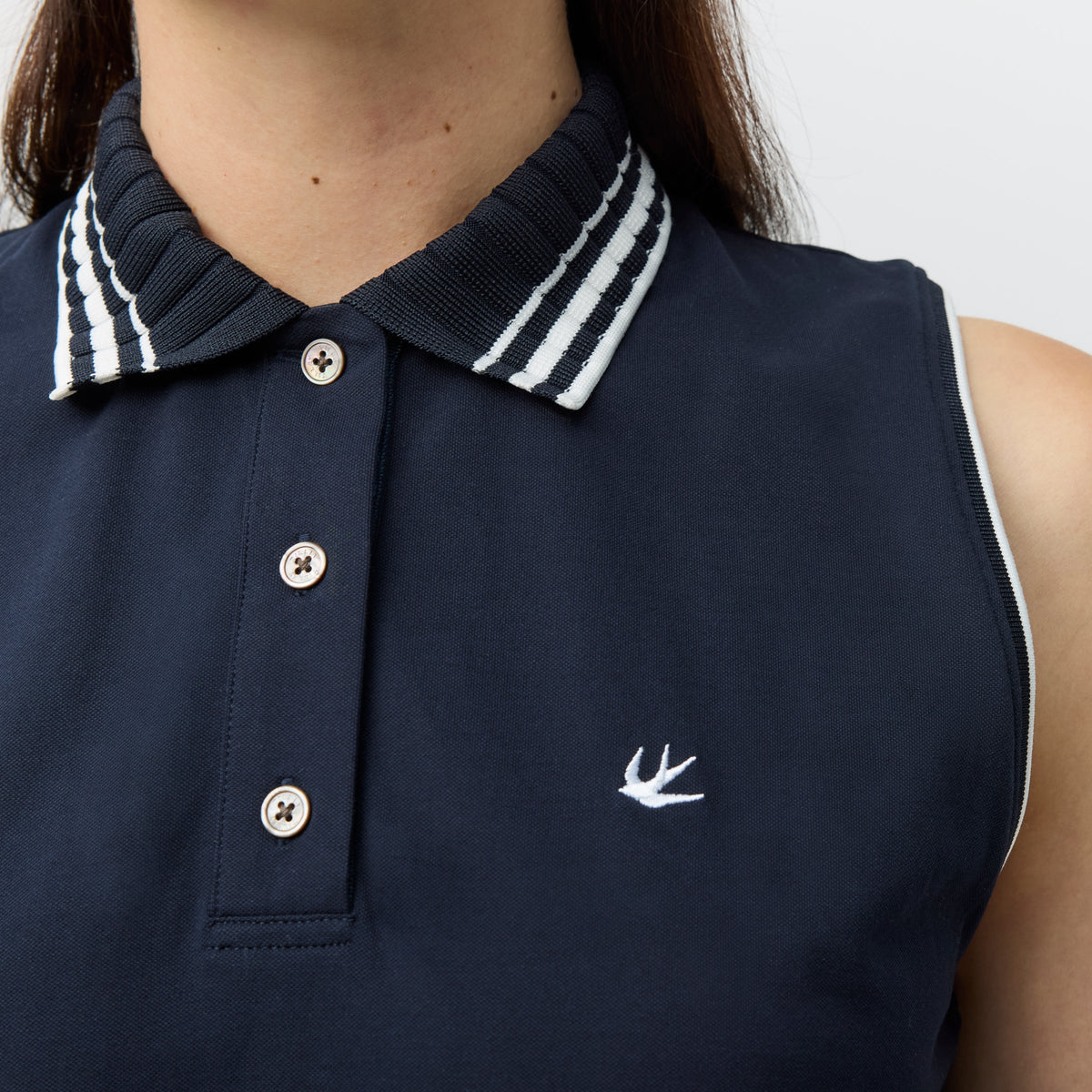 Supima Pique Sleeveless Polo