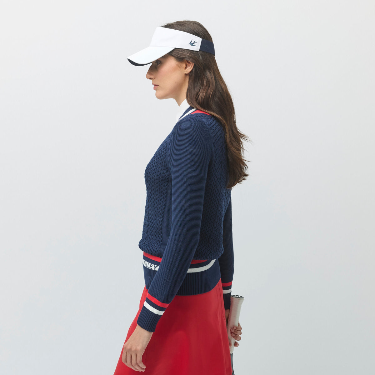 Preppy Deep V Sweater