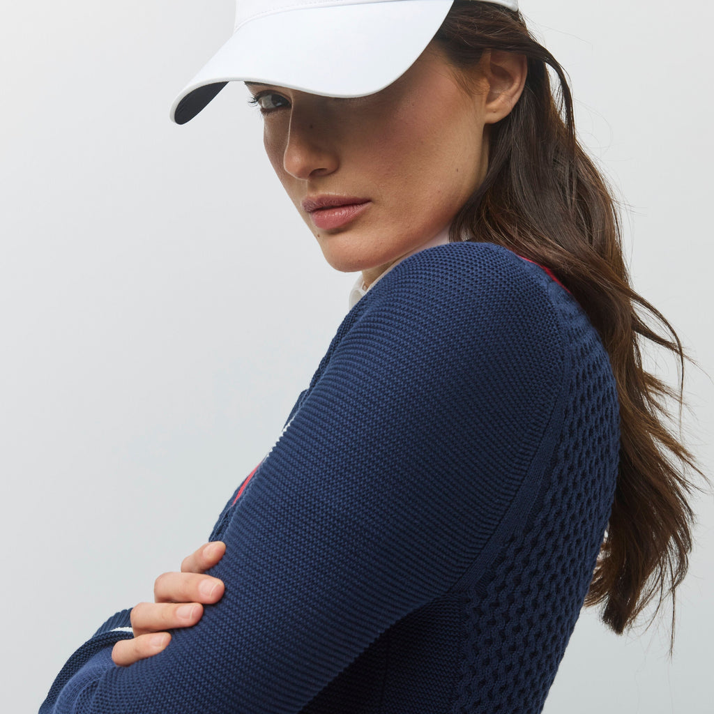 Preppy Deep V Sweater