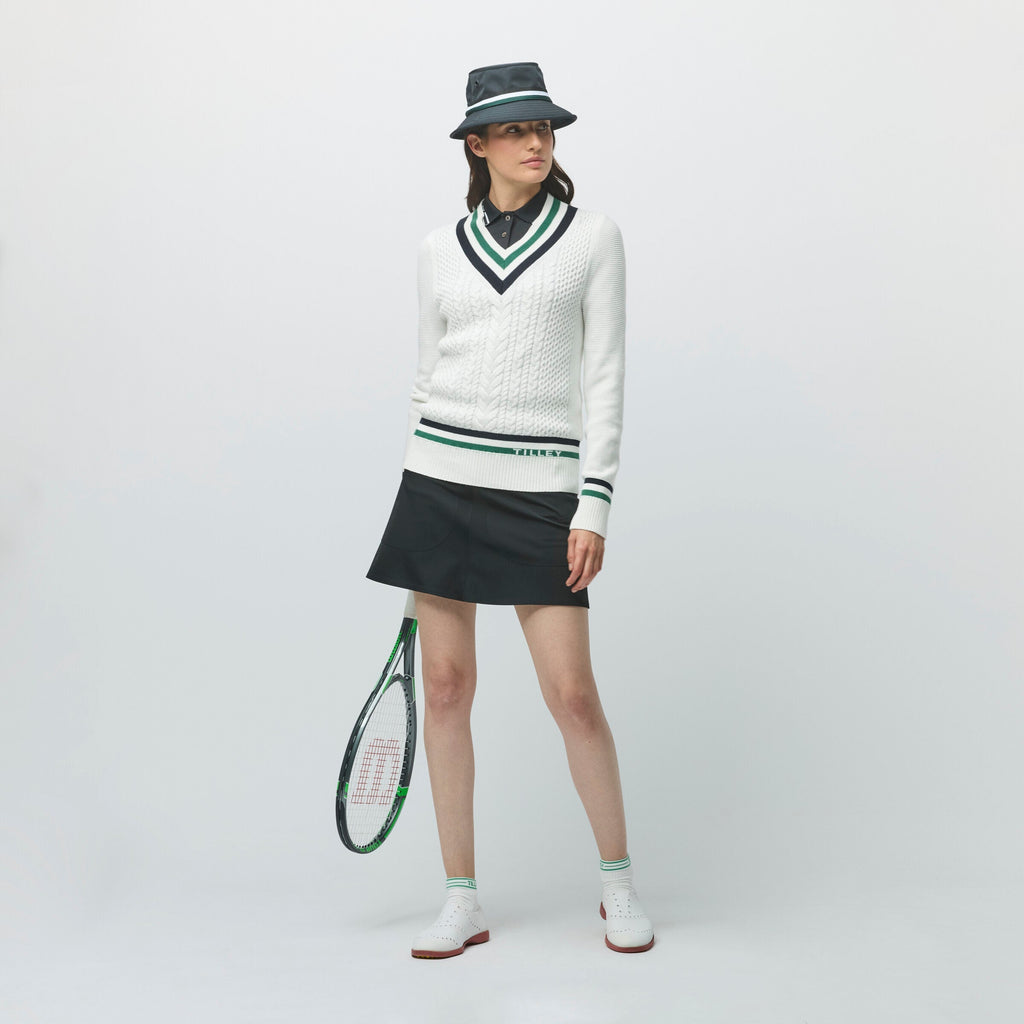 Preppy Deep V Sweater