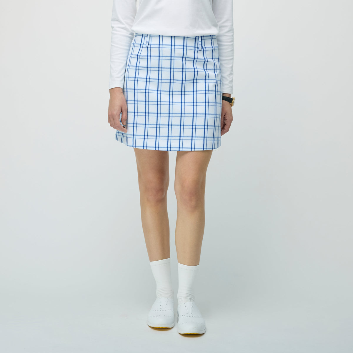 Match Point Check Skirt