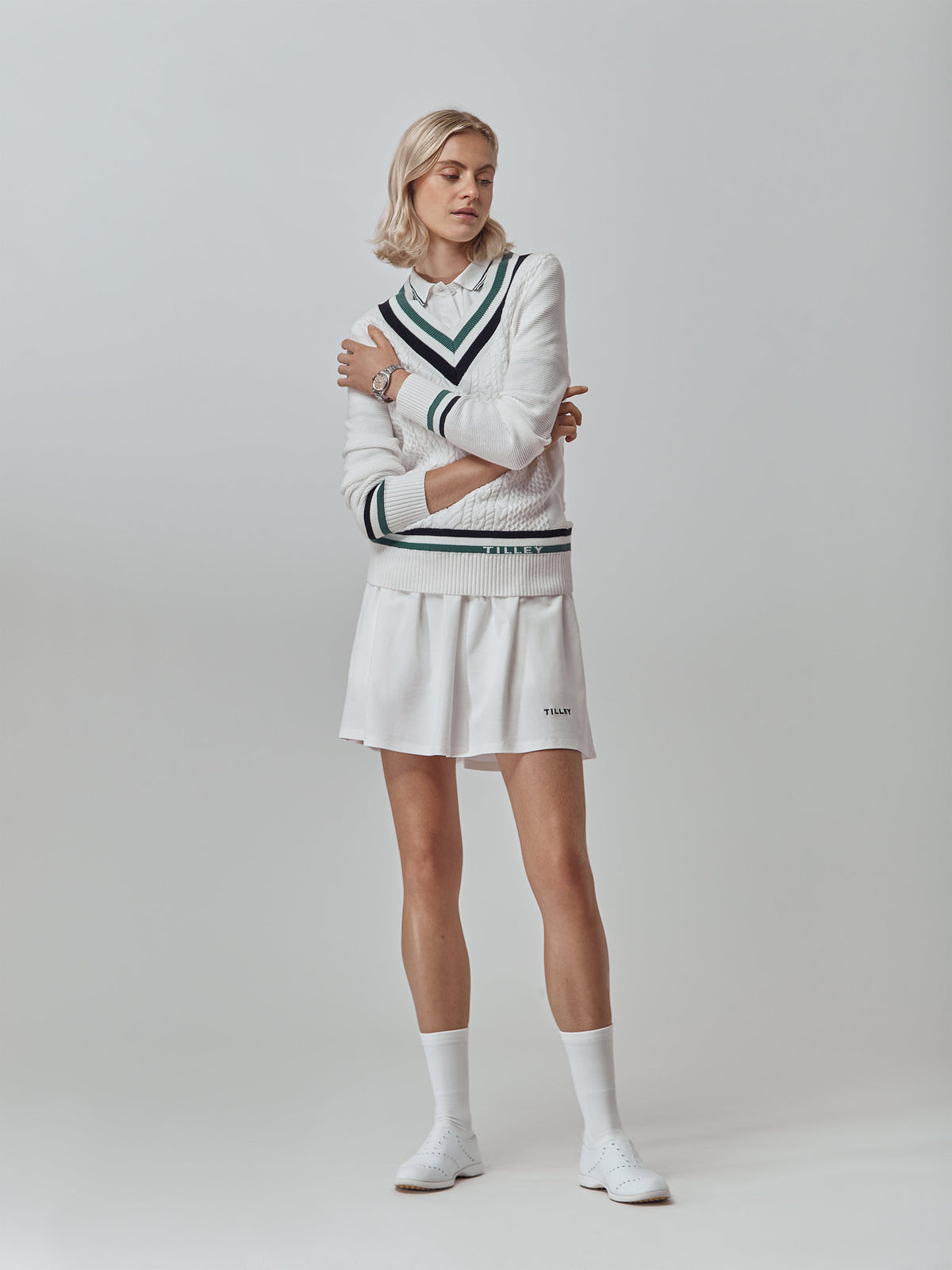 Preppy Pique Mini Skirt