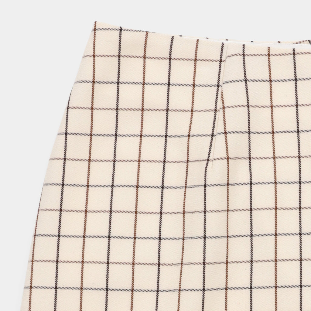 Retro Check A Line Skirt