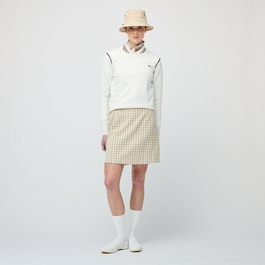 Retro Check A Line Skirt