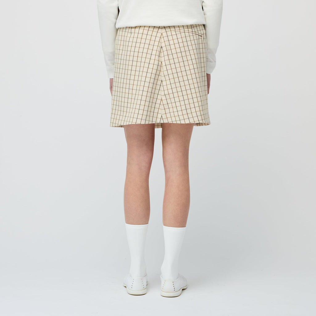 Retro Check A Line Skirt