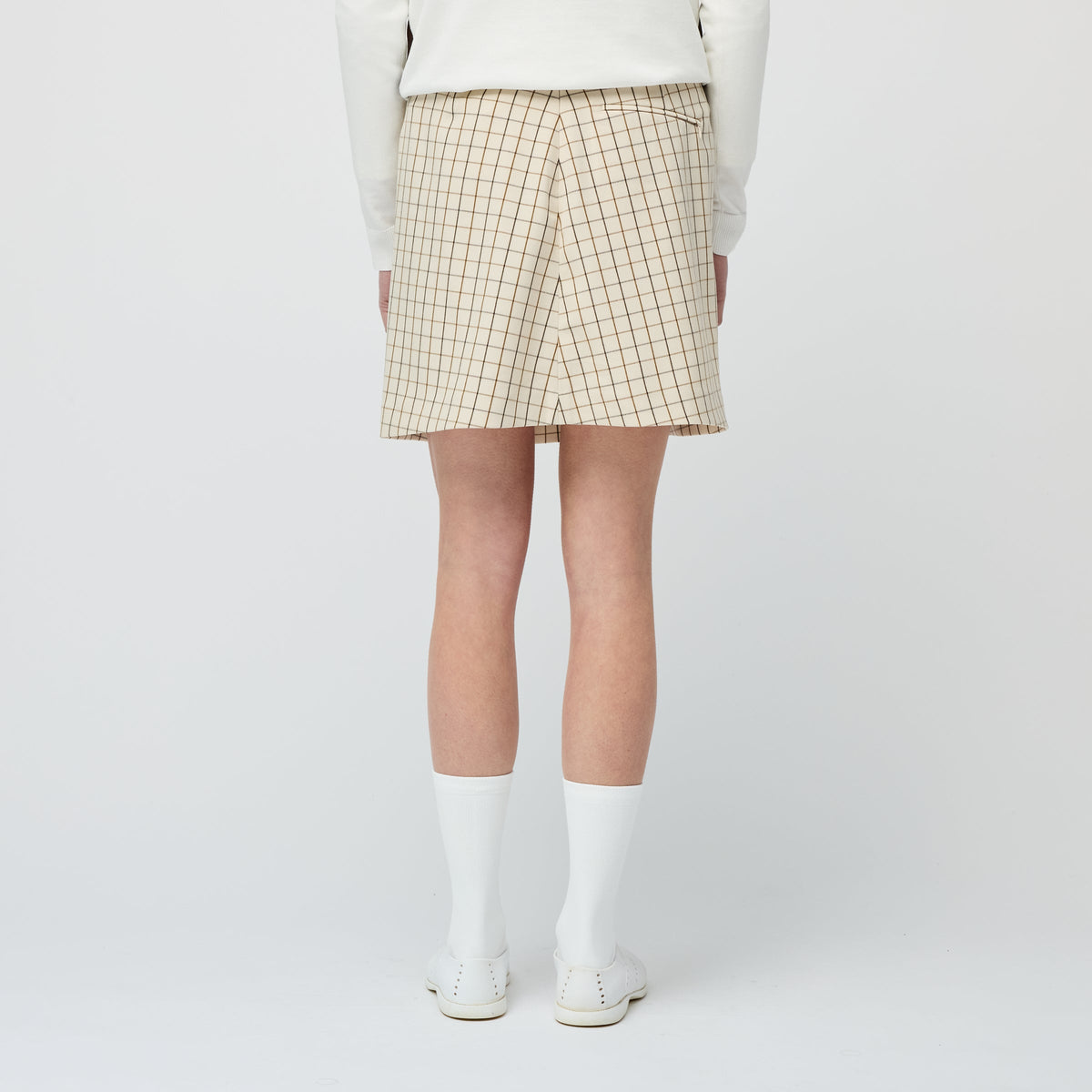 Retro Check A Line Skirt