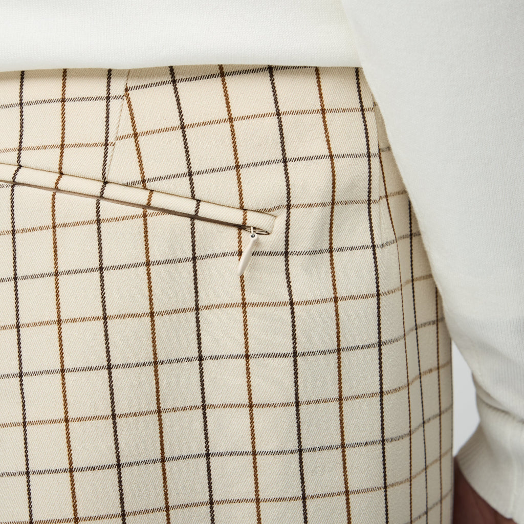 Retro Check A Line Skirt