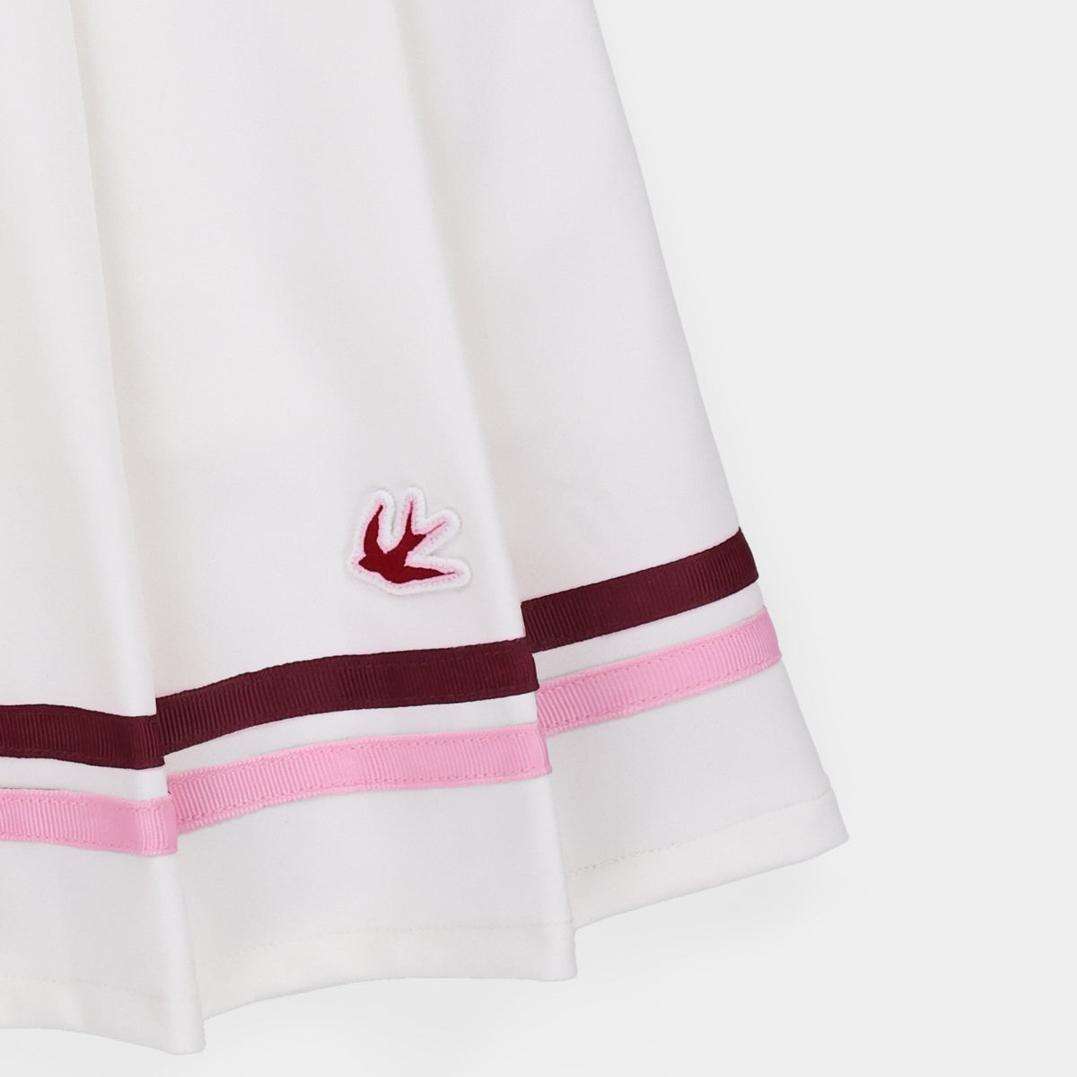 Ribbon Pleated Skirt