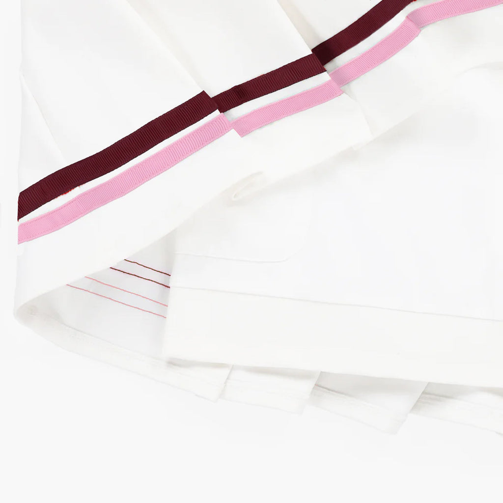 Ribbon Pleated Skirt