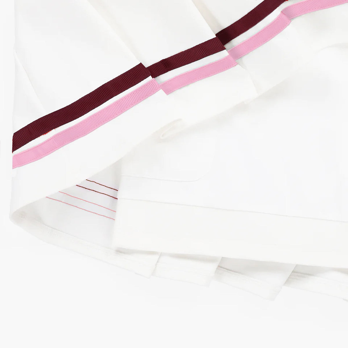 Ribbon Pleated Skirt
