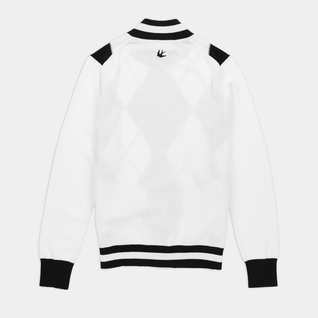Argyle Full Zip Sweater