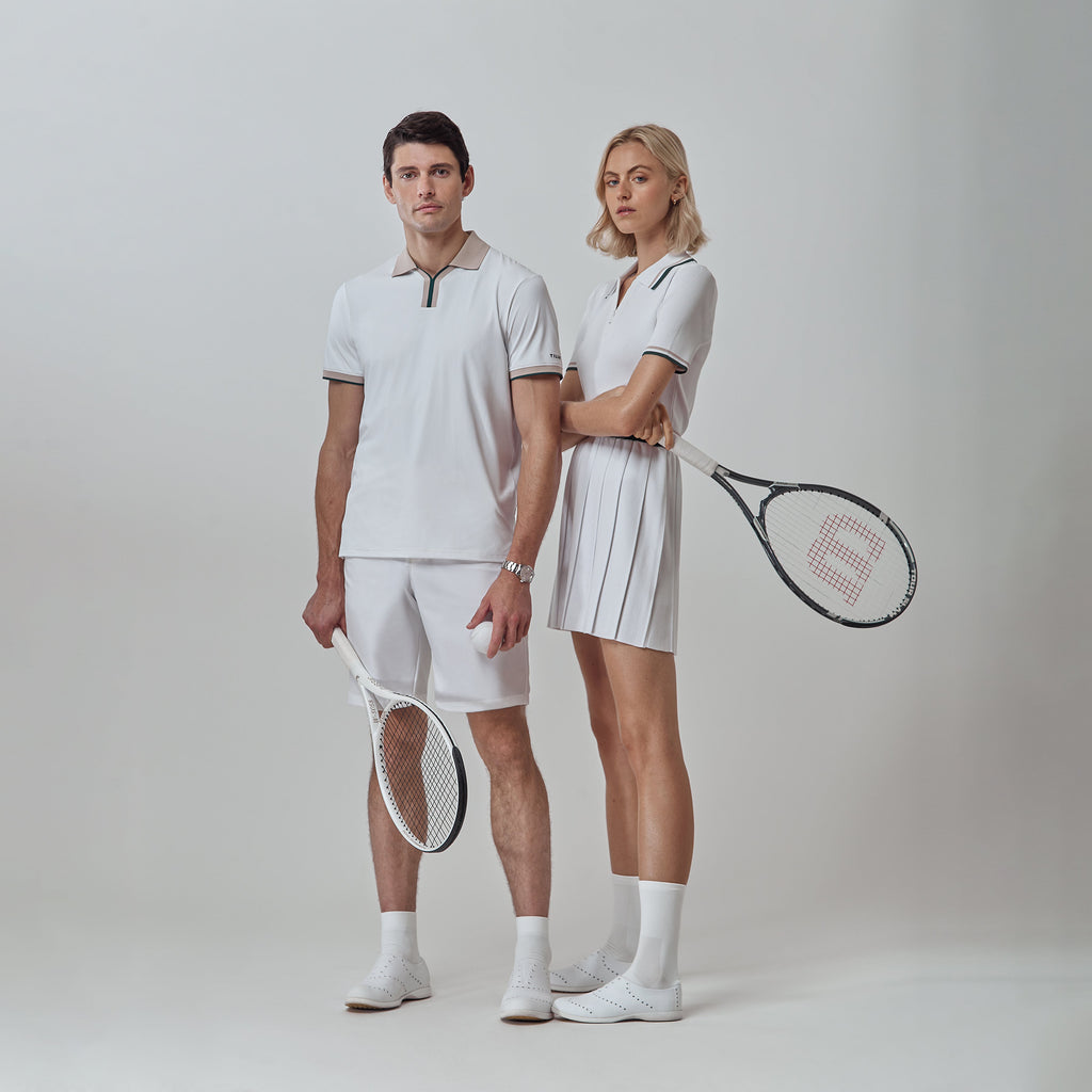 Stripe Zip Polo