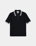 Stripe Zip Polo
