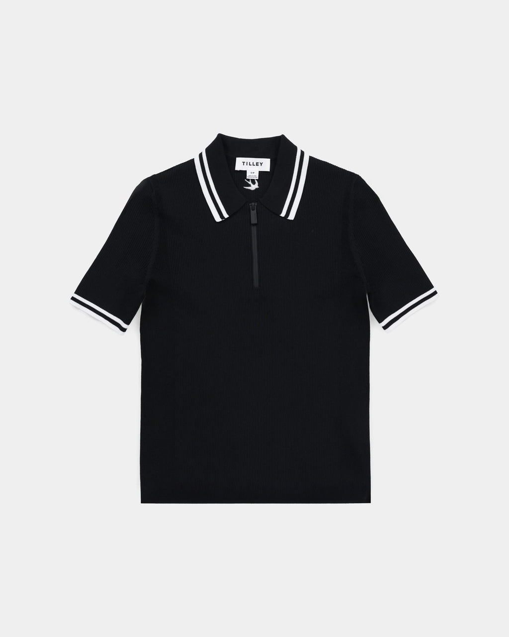 Stripe Zip Polo