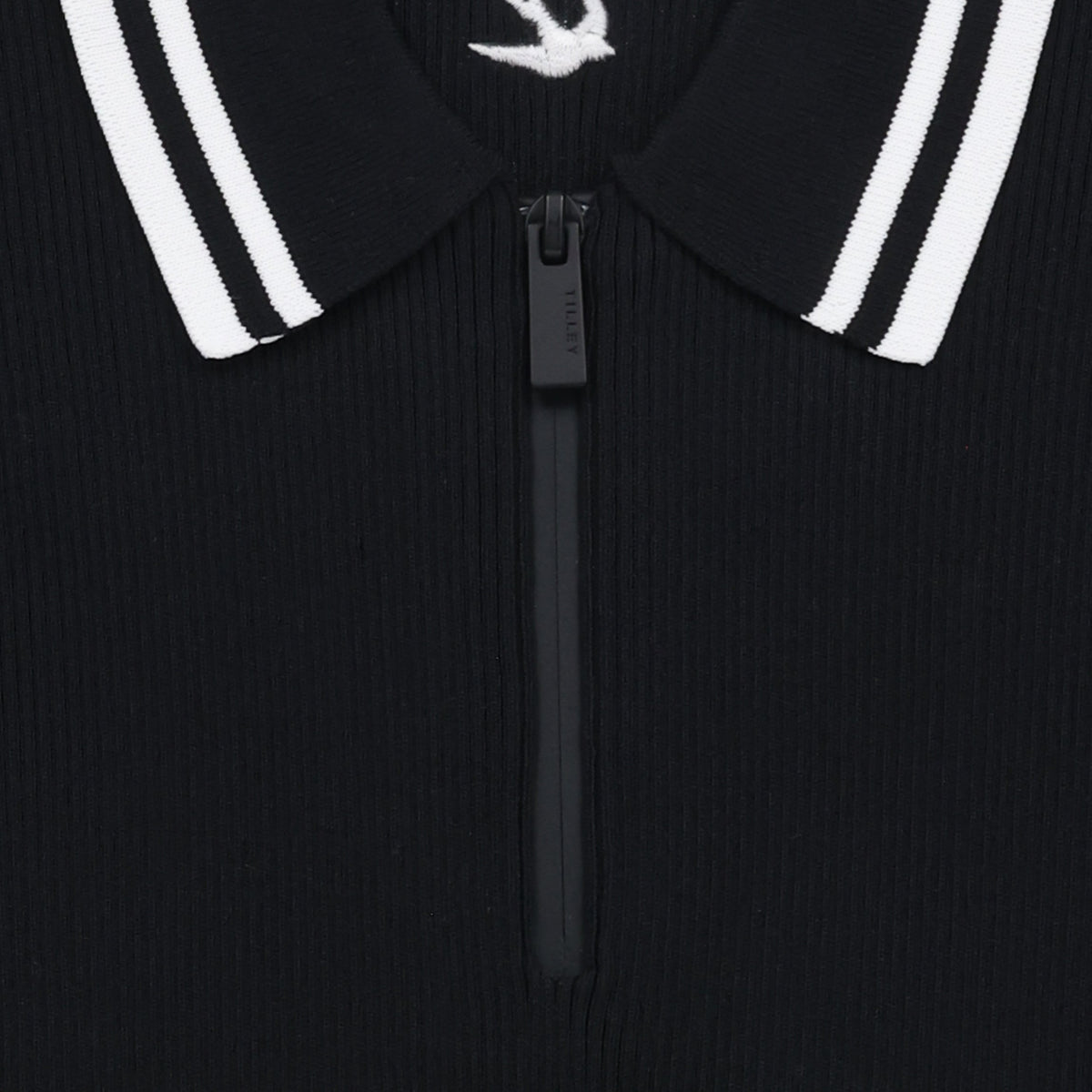 Stripe Zip Polo