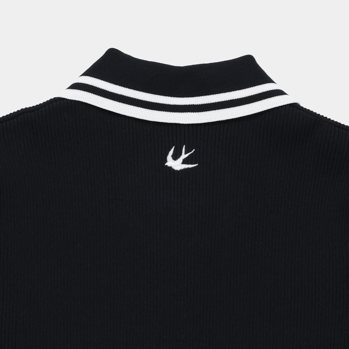 Stripe Zip Polo