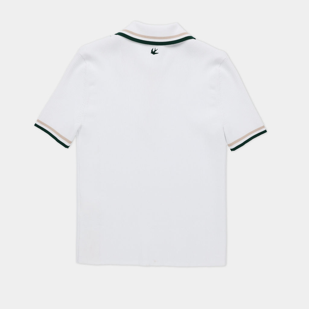 Stripe Zip Polo