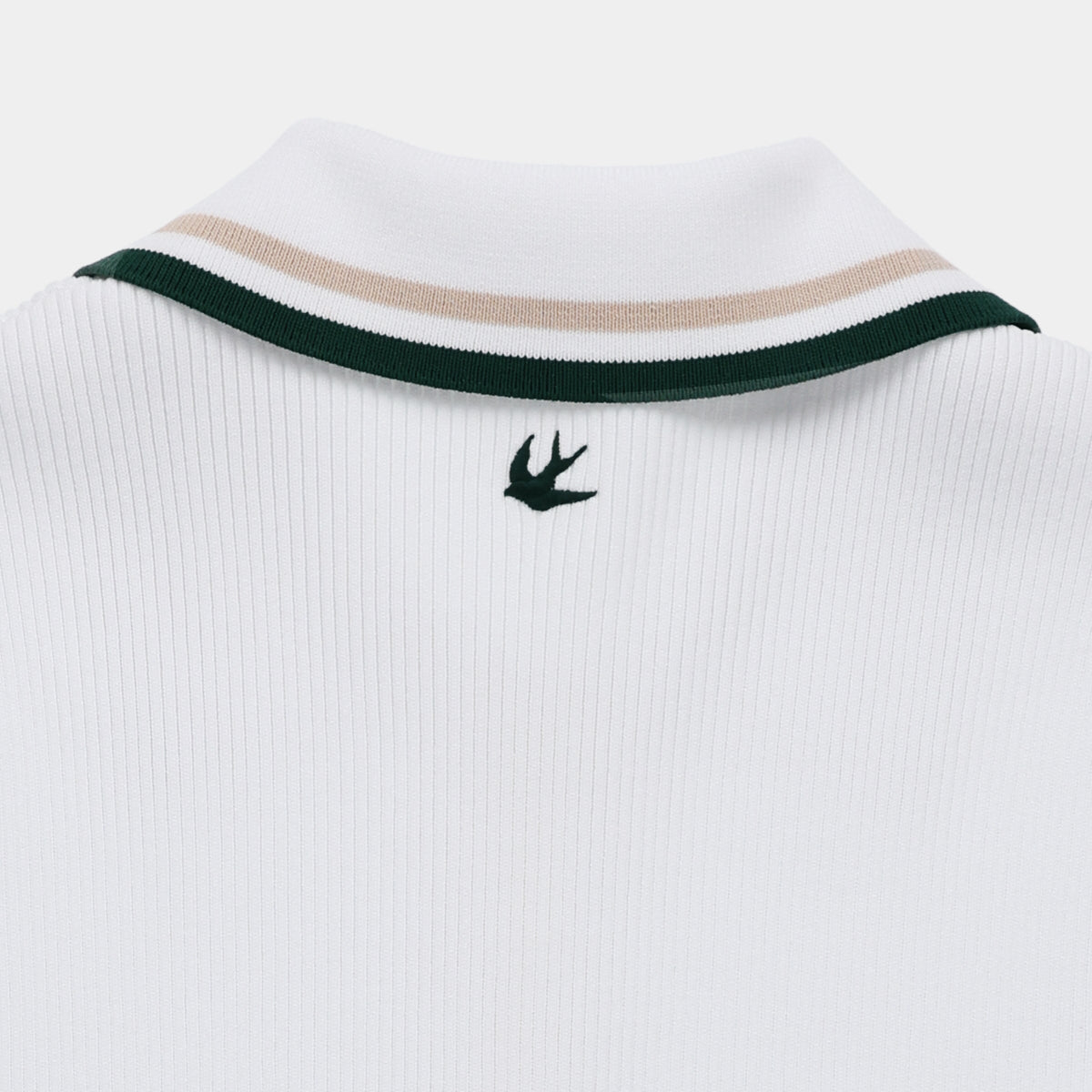 Stripe Zip Polo