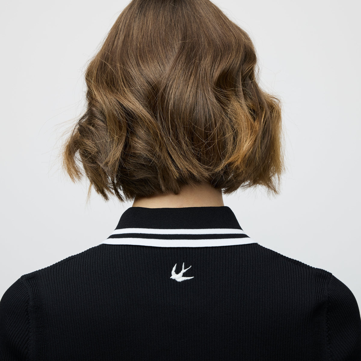 Stripe Zip Polo