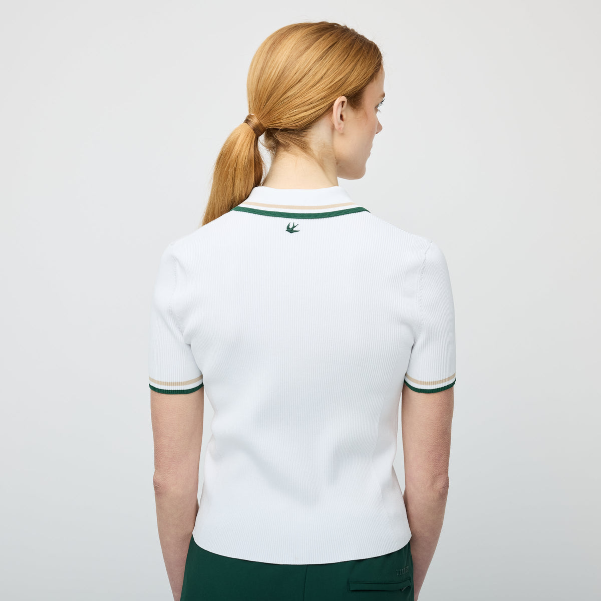 Stripe Zip Polo