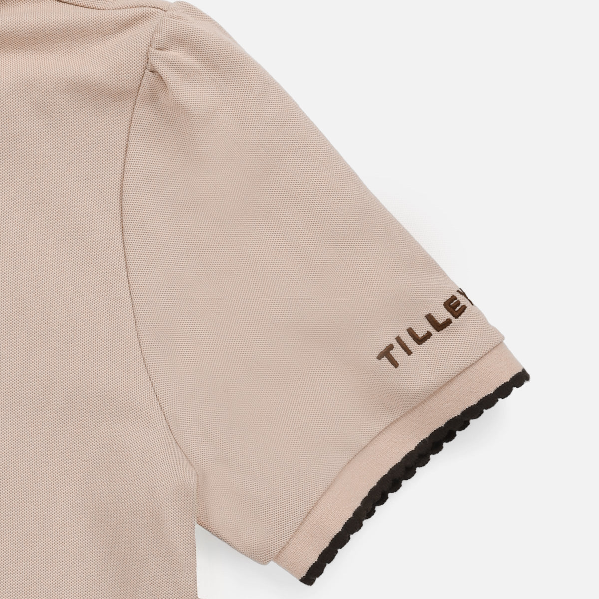 Preppy Pique Puff Sleeve Polo