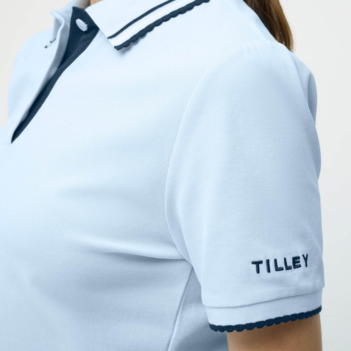 Preppy Pique Puff Sleeve Polo