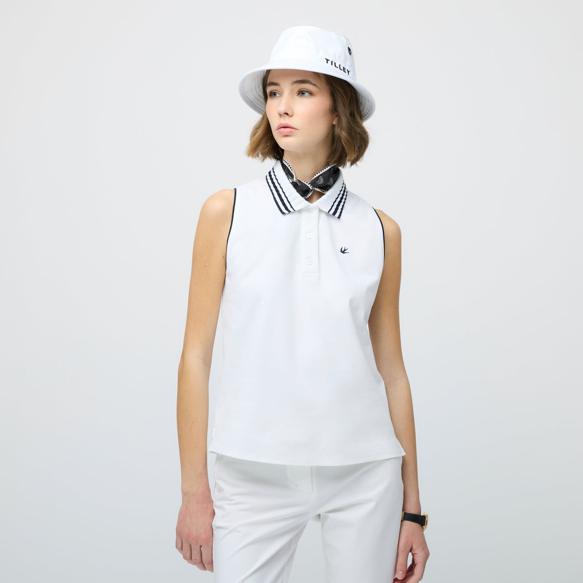 Supima Pique Sleeveless Polo