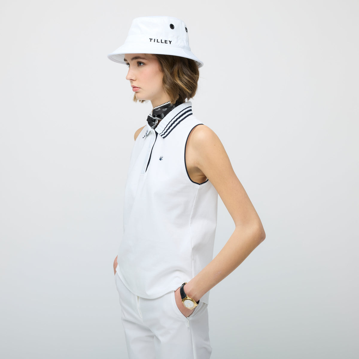 Supima Pique Sleeveless Polo