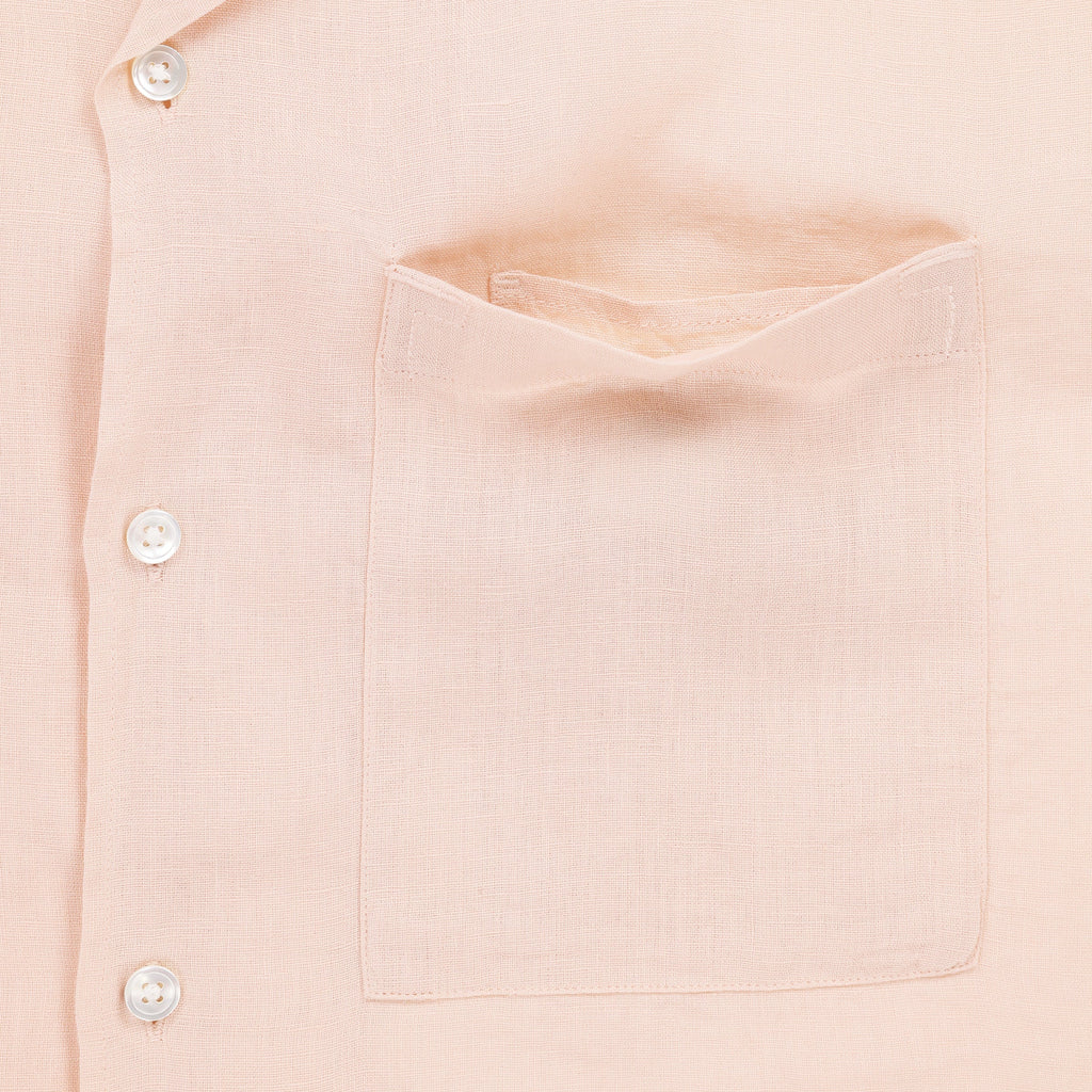 Short Sleeve Linen Camp Shirt