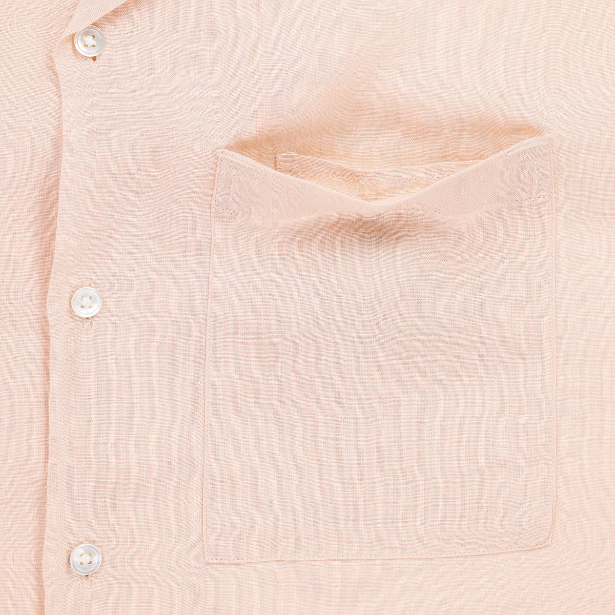 Short Sleeve Linen Camp Shirt