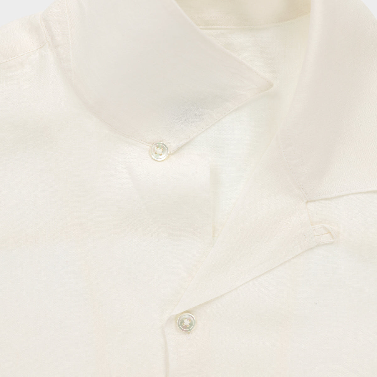 Short Sleeve Linen Camp Shirt