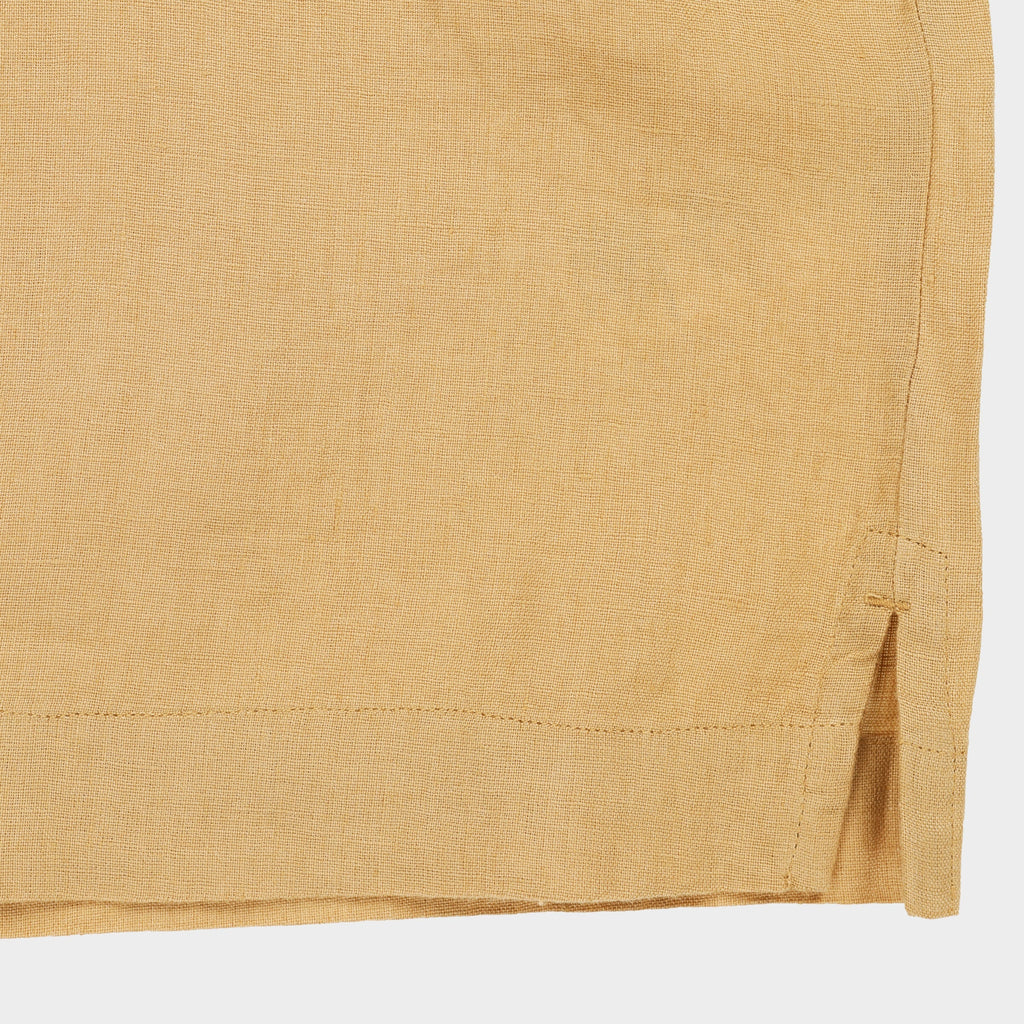 Short Sleeve Linen Camp Shirt