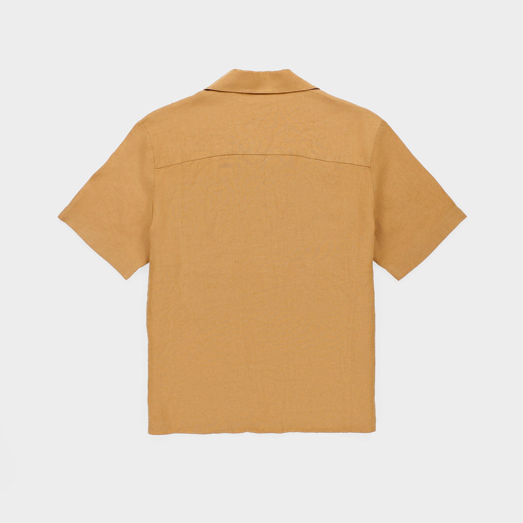 Short Sleeve Linen Camp Shirt