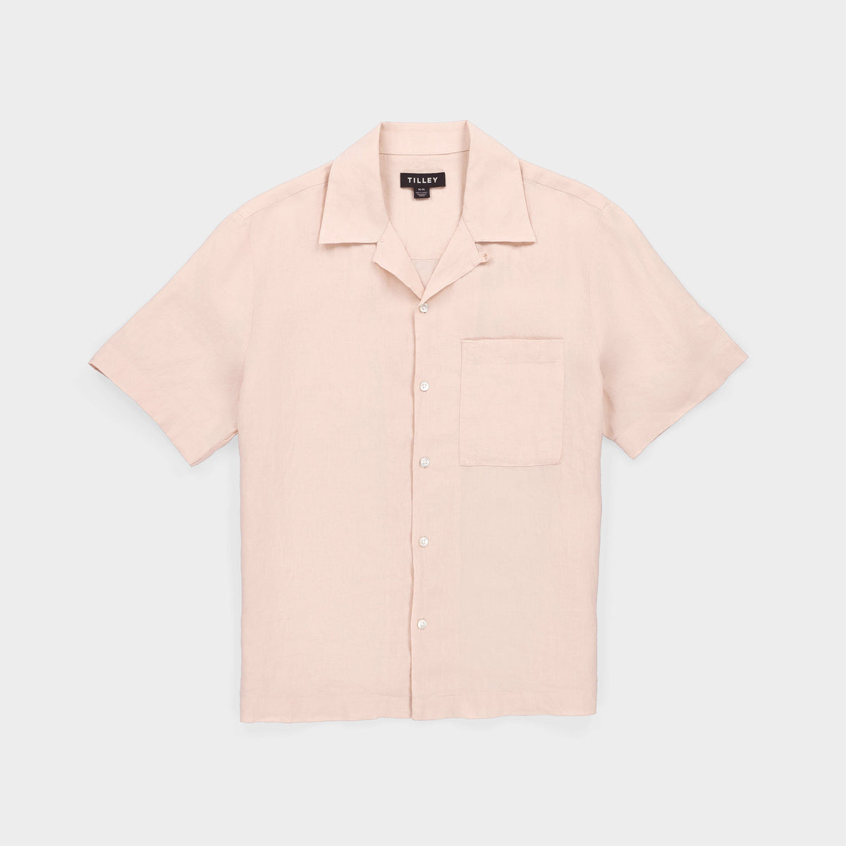 Short Sleeve Linen Camp Shirt