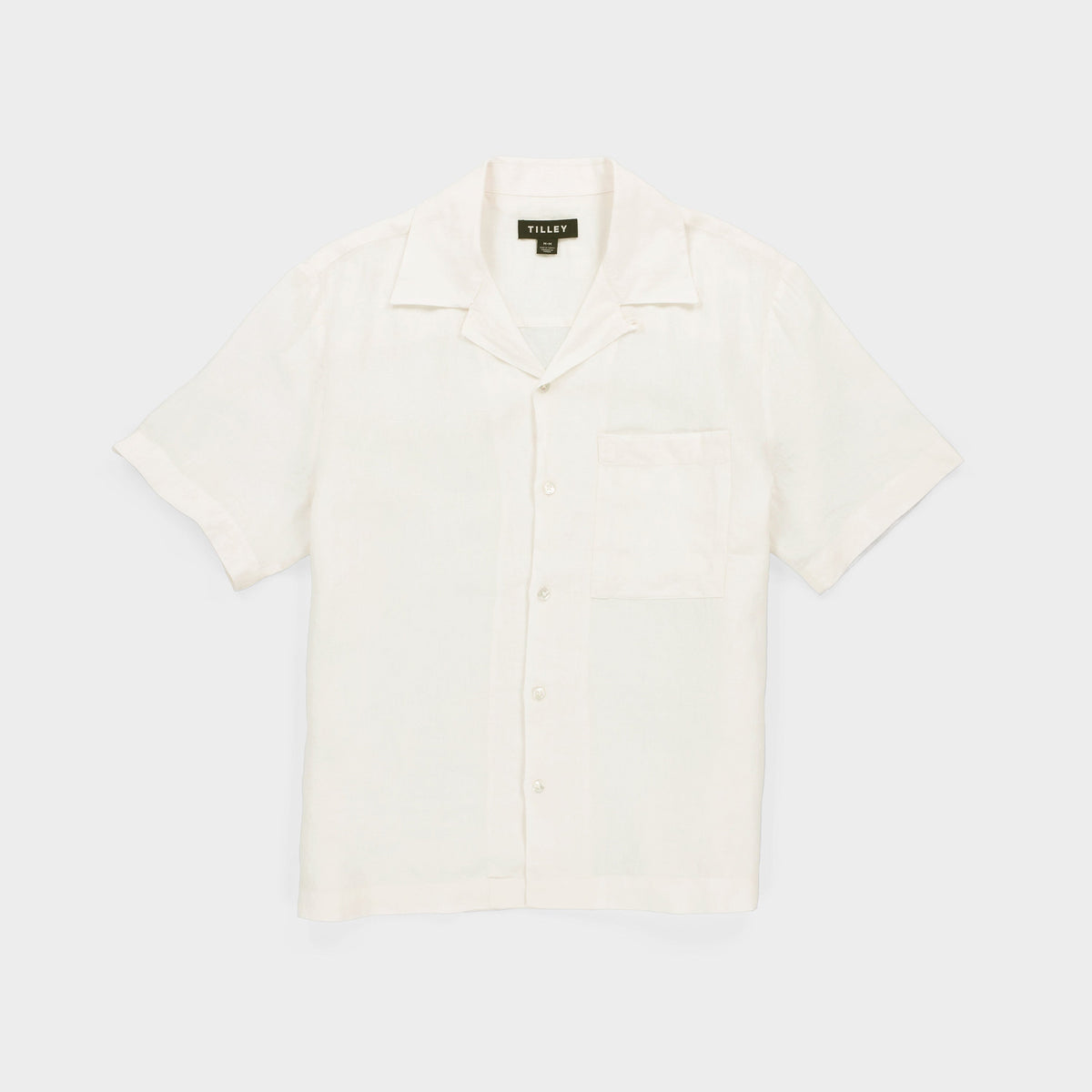 Short Sleeve Linen Camp Shirt