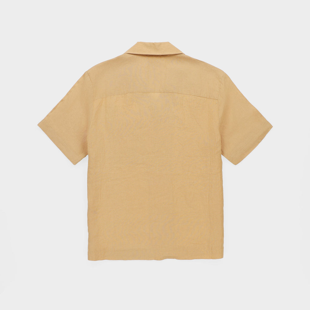 Short Sleeve Linen Camp Shirt