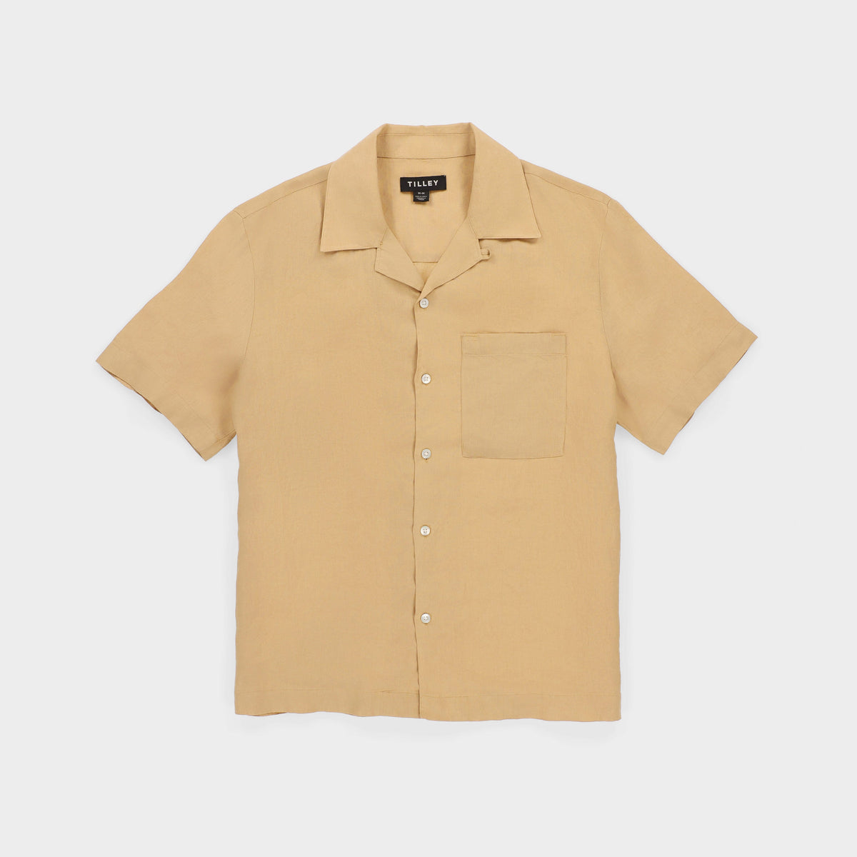 Short Sleeve Linen Camp Shirt